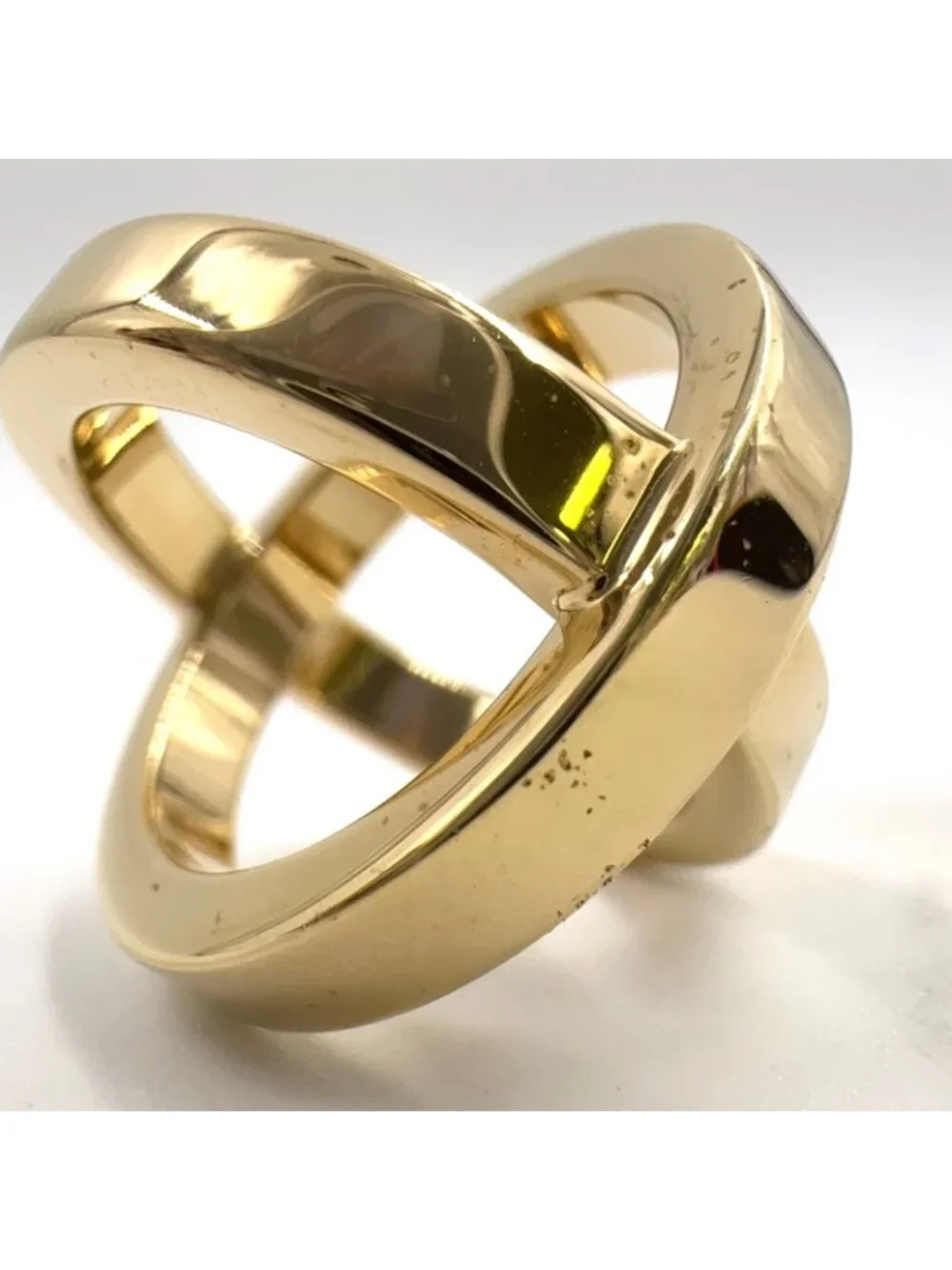 Hermes Cosmos Metal Gold Scarf Ring